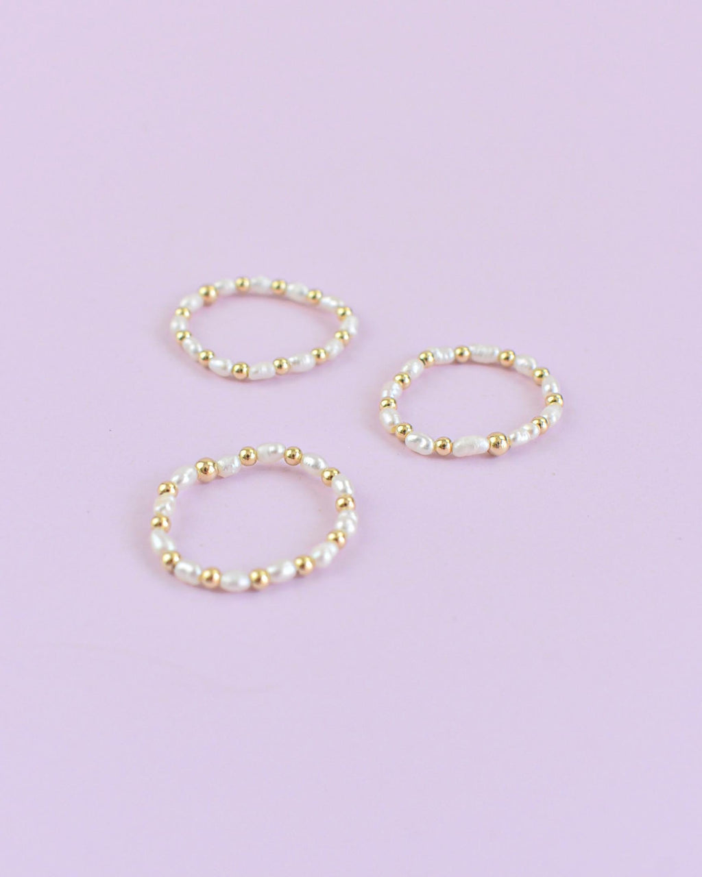 freshwater rice pearl gold filled ring
