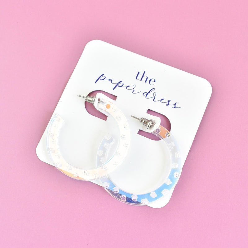 STARDUST HOOP EARRINGS